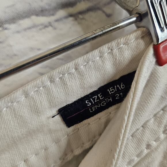 Vigoss The Chelsea Capri Jeans Size 15/16 Inseam 21" Stretch White - Picture 4 of 8